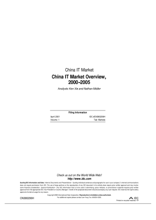IT市场分析报告-