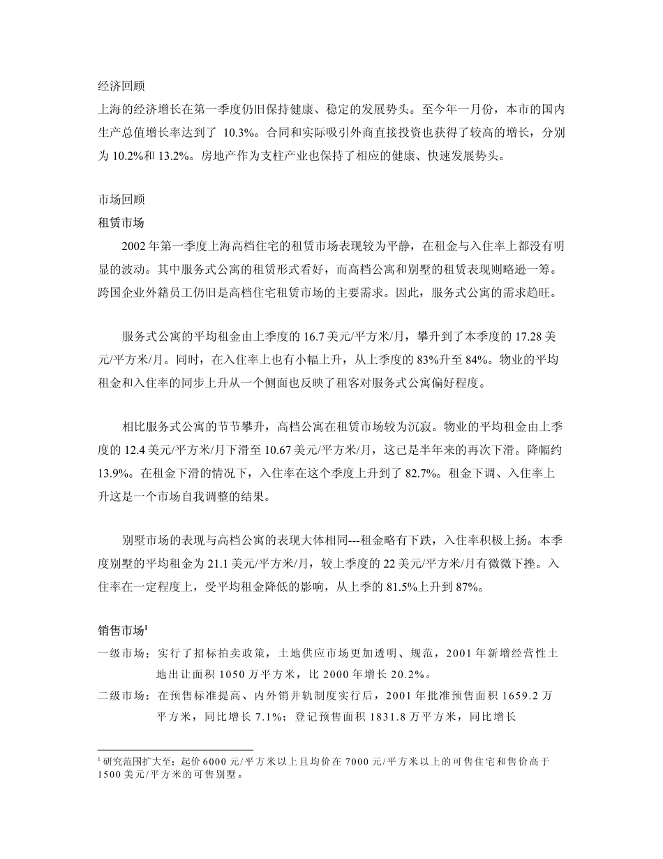 房地产上海市场分析报告(戴德梁行－)_第1页