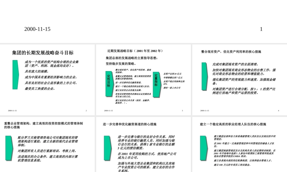 罗兰贝格-协信集团中长期发展战略规划