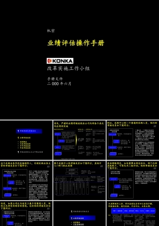 麦肯锡－康佳集团业绩评估操作手册