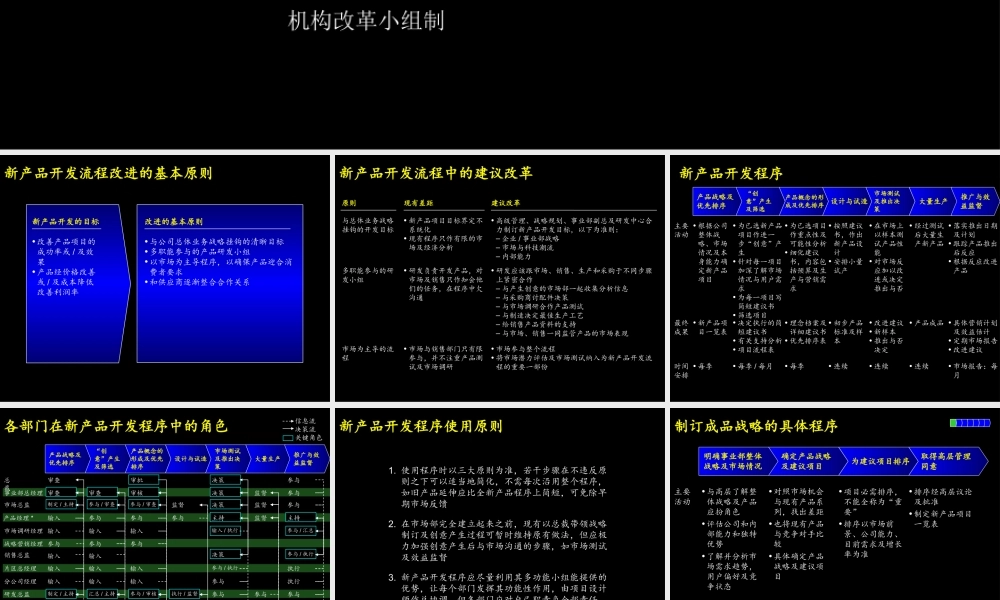 麦肯锡－康佳系列手册之新产品开发实施手册