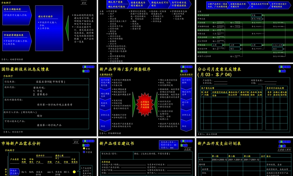 麦肯锡－康佳系列手册之新产品开发实施手册