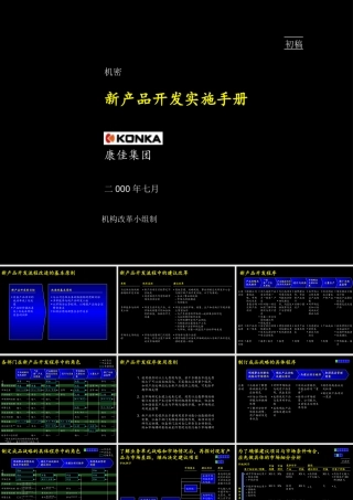 麦肯锡－康佳系列手册之新产品开发实施手册