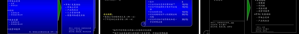 麦肯锡-康佳系列手册之业务计划和资金预算操作手册