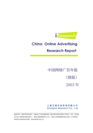 网络广告简版年报