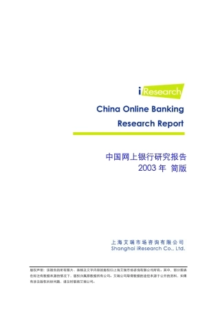 网上银行简版报告