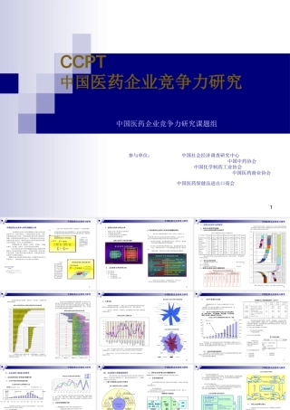 医药企业竞争力评价报告