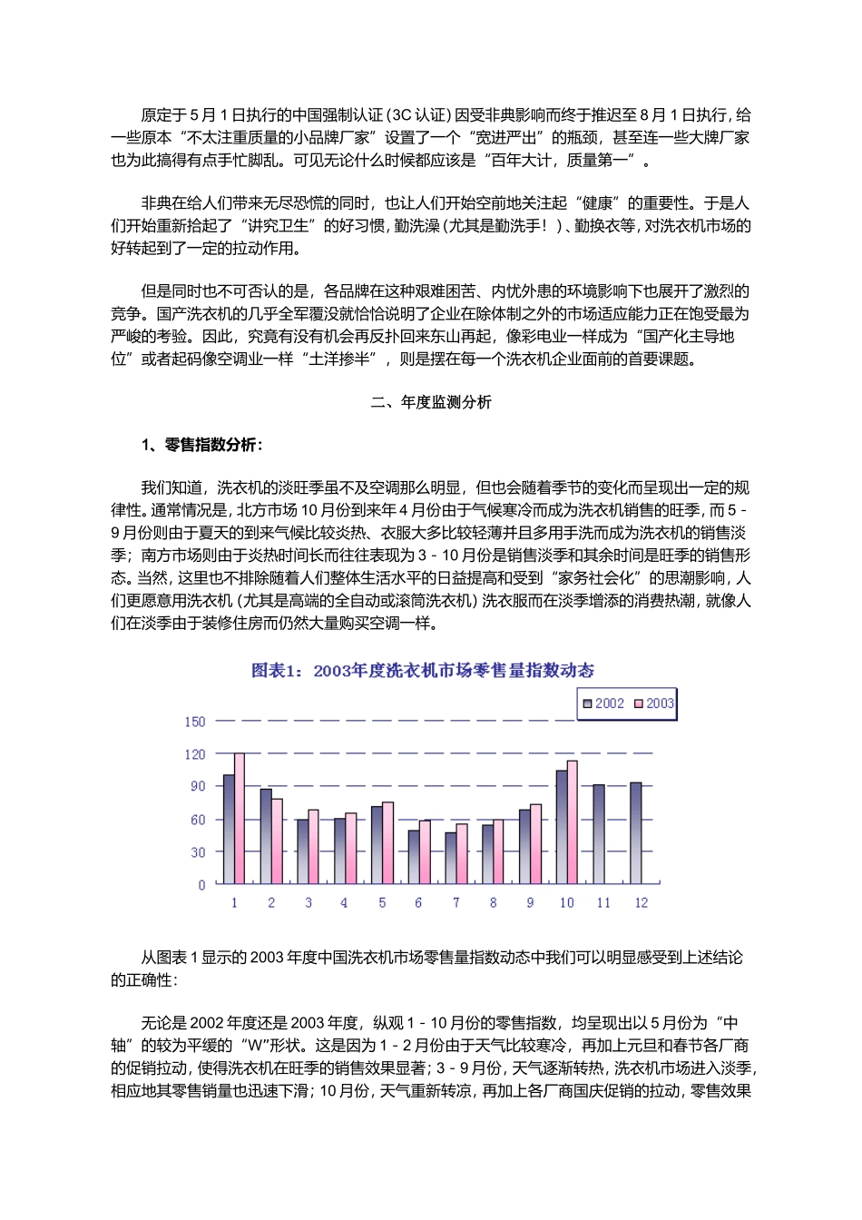 中国洗衣机市场零售监测分析报告年度_第2页