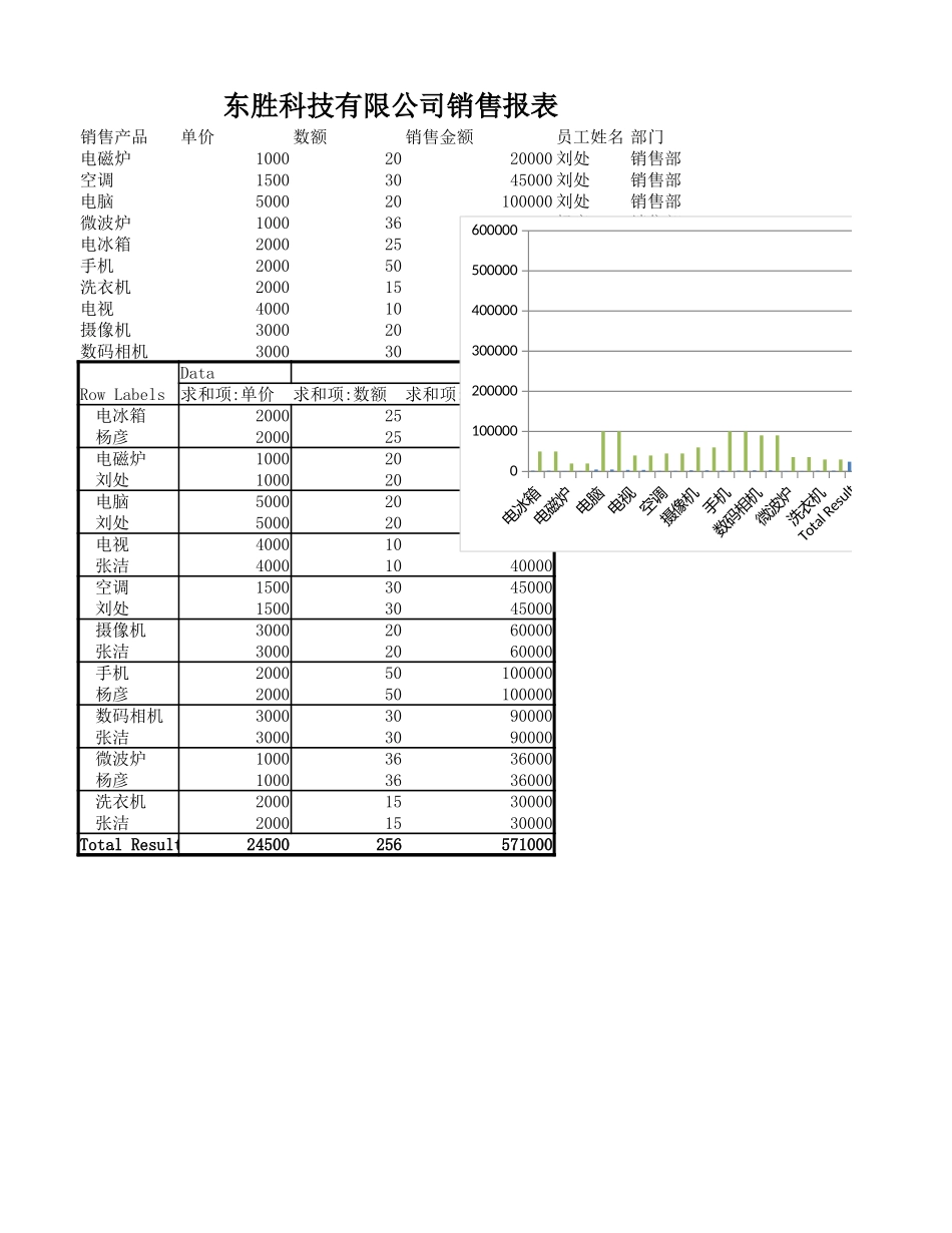 销售报表制作_第1页