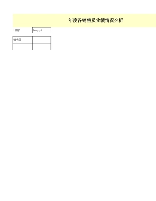 销售员业绩情况分析