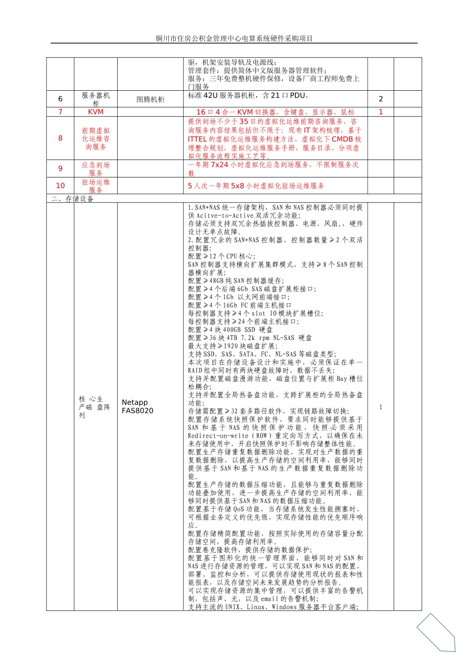 市住房公积金管理中心电算系统硬件采购项目投标文件技术方案 1113_第3页