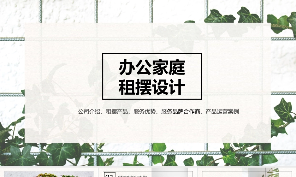 武汉绿植植物办公家庭租摆设计