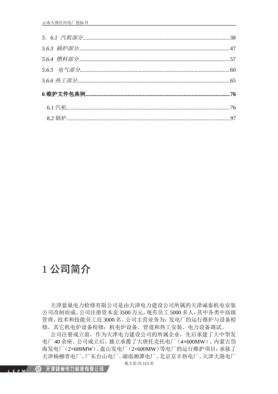 红河电厂投标书_第3页