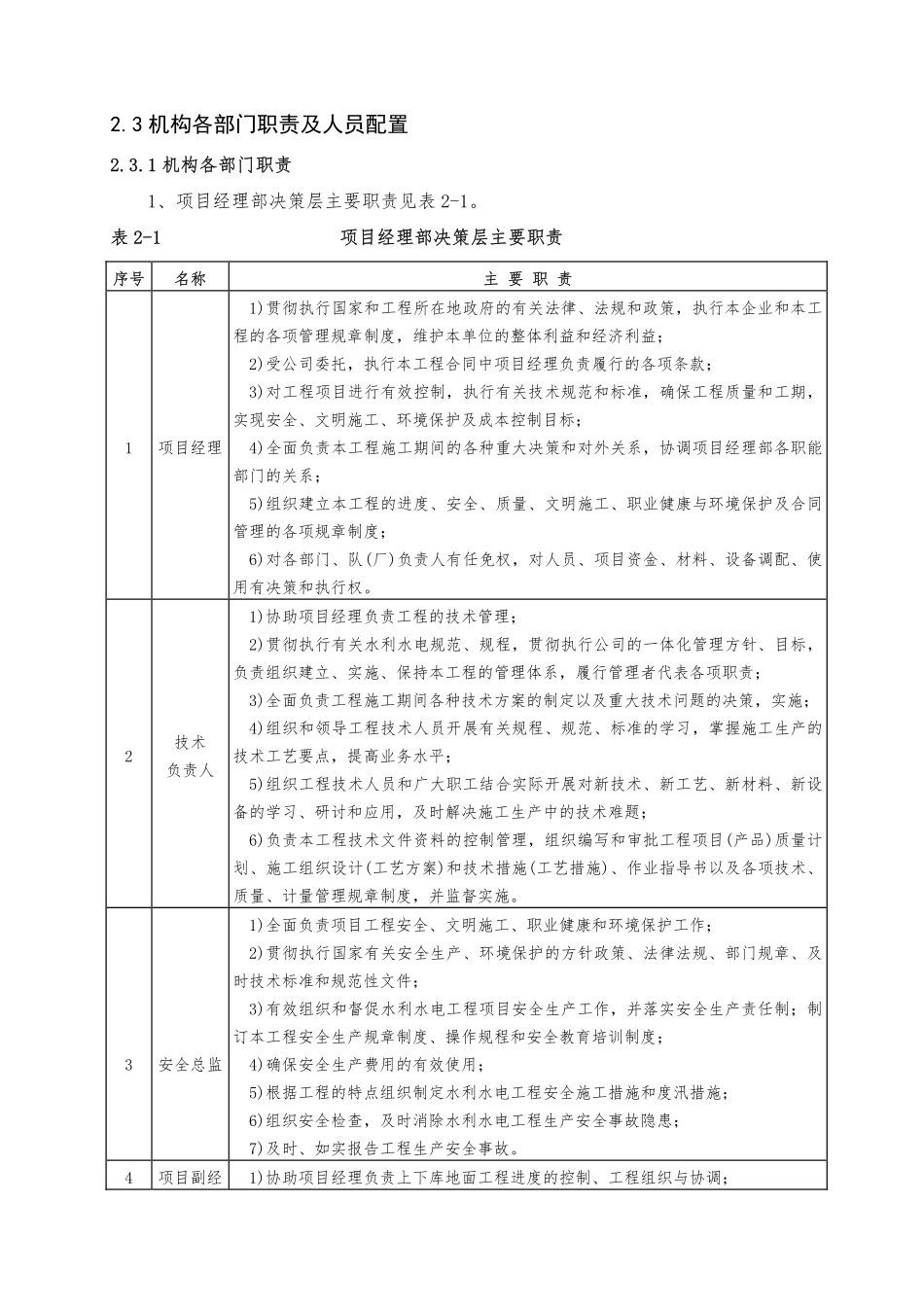 第2章 项目管理机构设置及人员配置（13页） _第3页