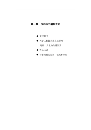 道路市政标投标书