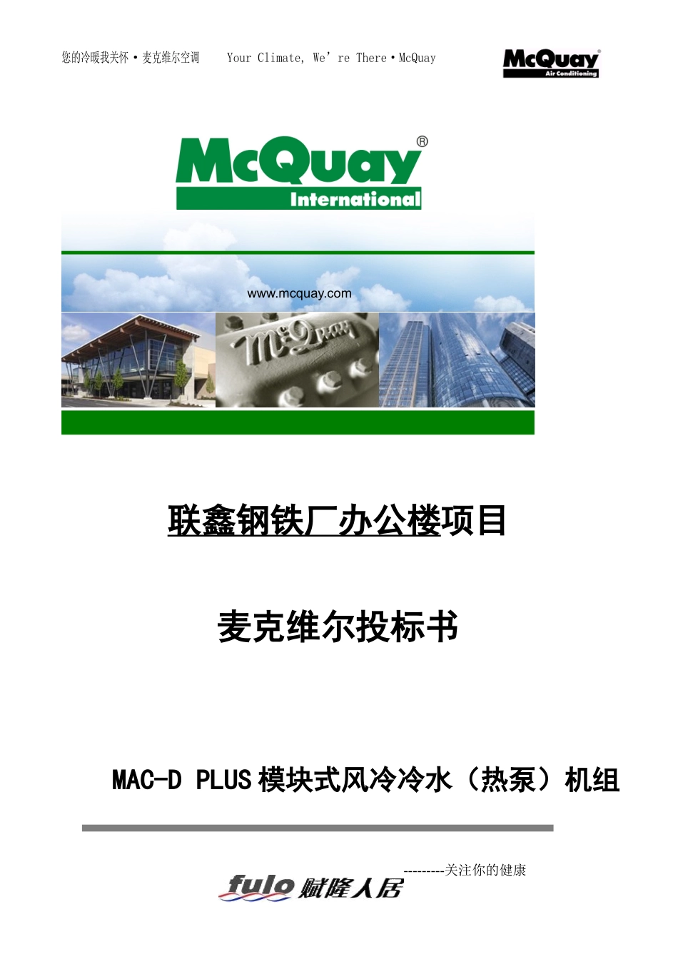 麦克维尔(MAC230DR)风冷模块投标书_第1页