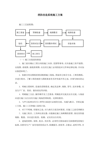 消防改造系统施工方案