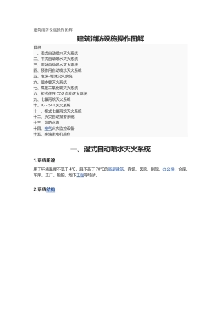 建筑消防设施操作图解