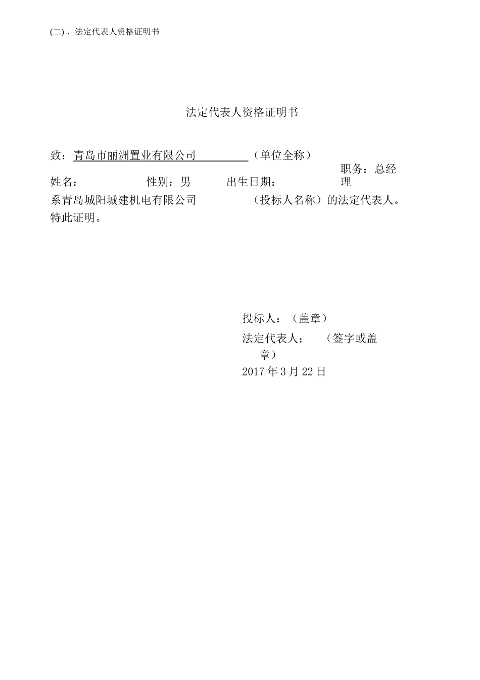 电力工程投标文件技术标书_第2页