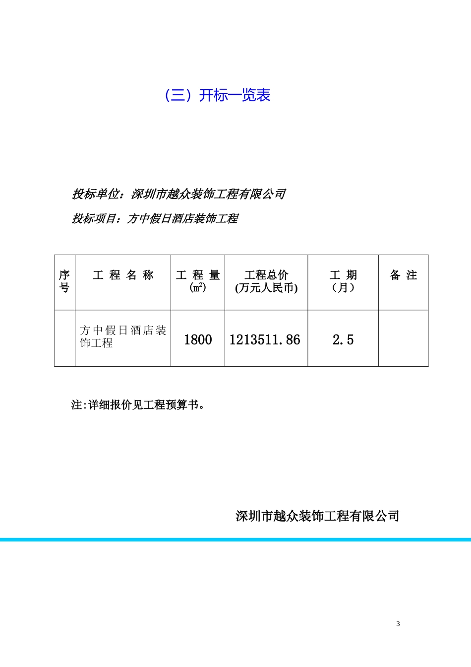 方中假日酒店装饰工程标书_第3页