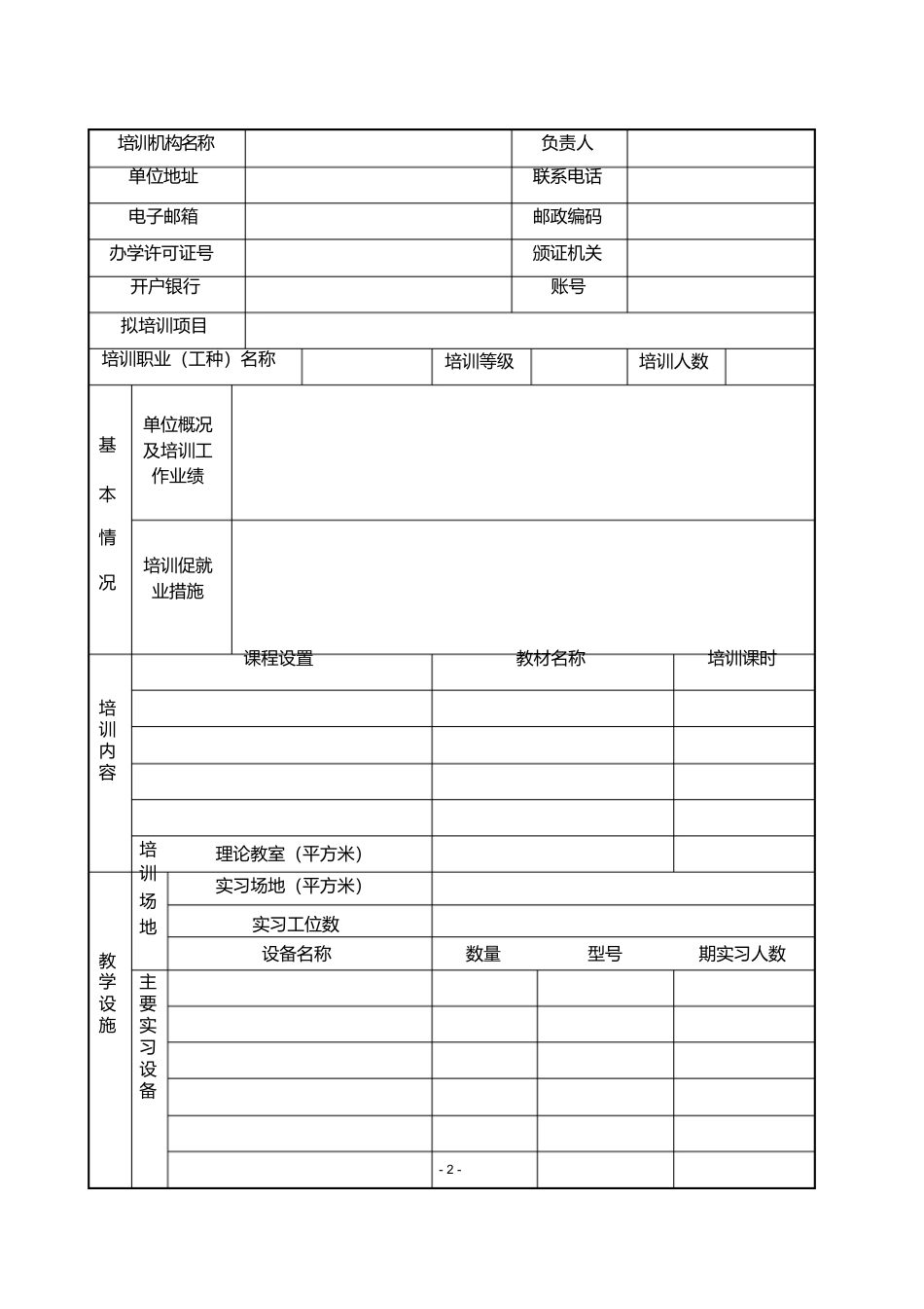 青岛市职业技能培训项目投标书_第2页