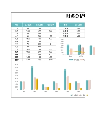 财务报表-收支明细表
