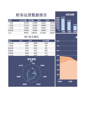财务运营数据报告