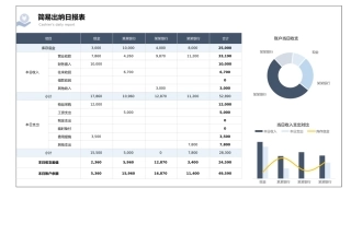 简易出纳日报表