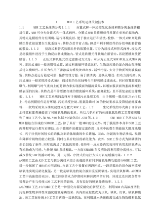 MBR工艺系统选择关键技术