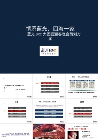 蓝光BRC公司年会策划方案
