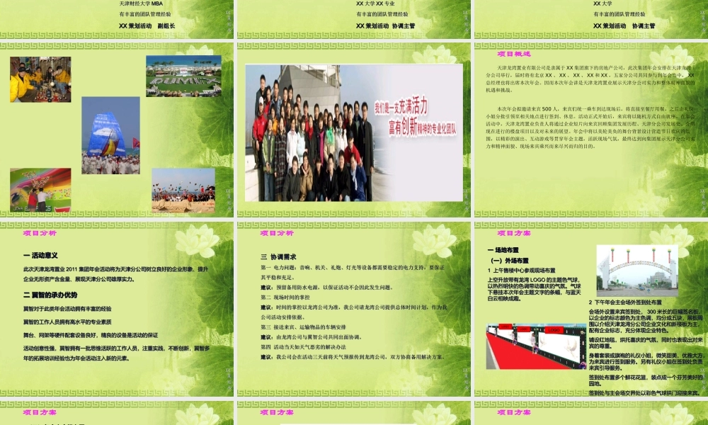 某集团年会方案