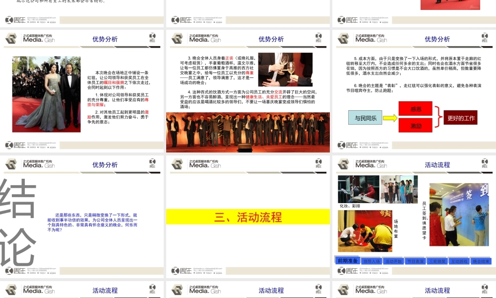 瑞尔达年会晚会方案