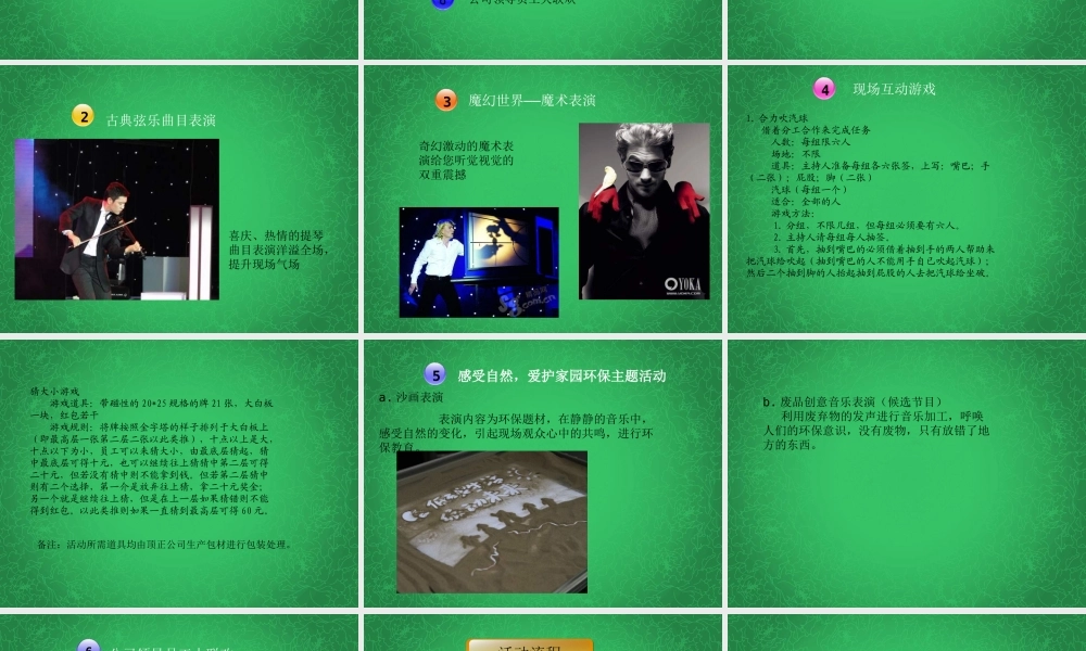 2011天津顶正集团年会策划方案