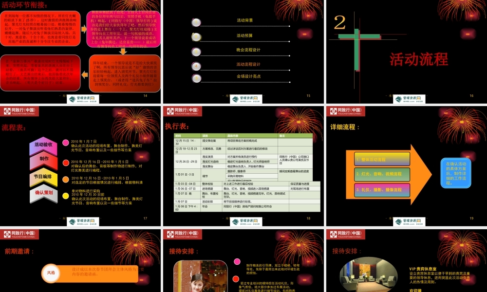 2011同致行年终晚会策划方案