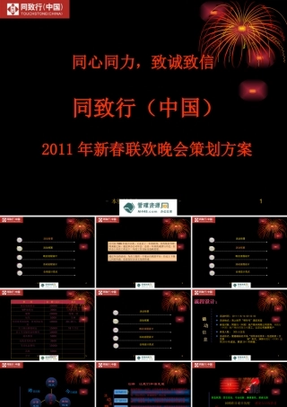 2011同致行年终晚会策划方案