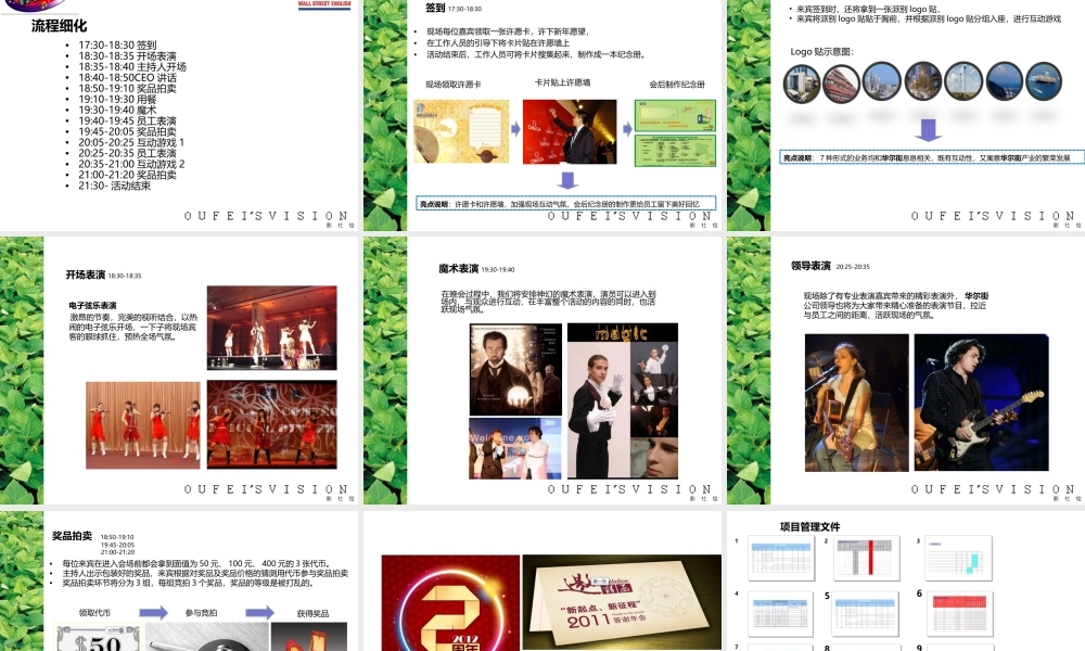 华尔街英语年会策划方案