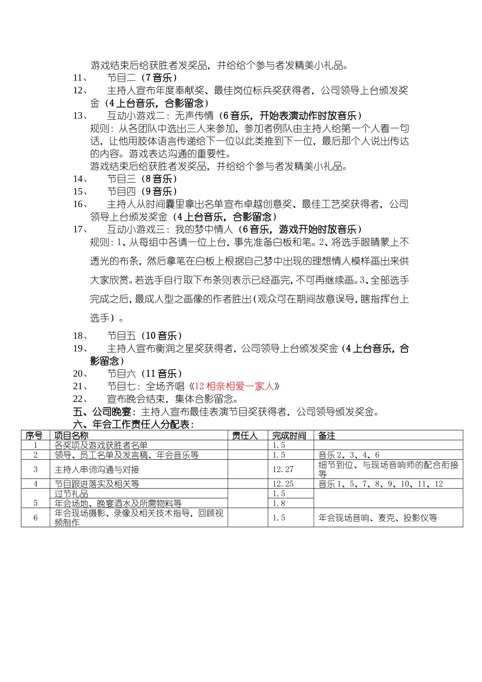 年公司年会流程方案(初定)_第2页