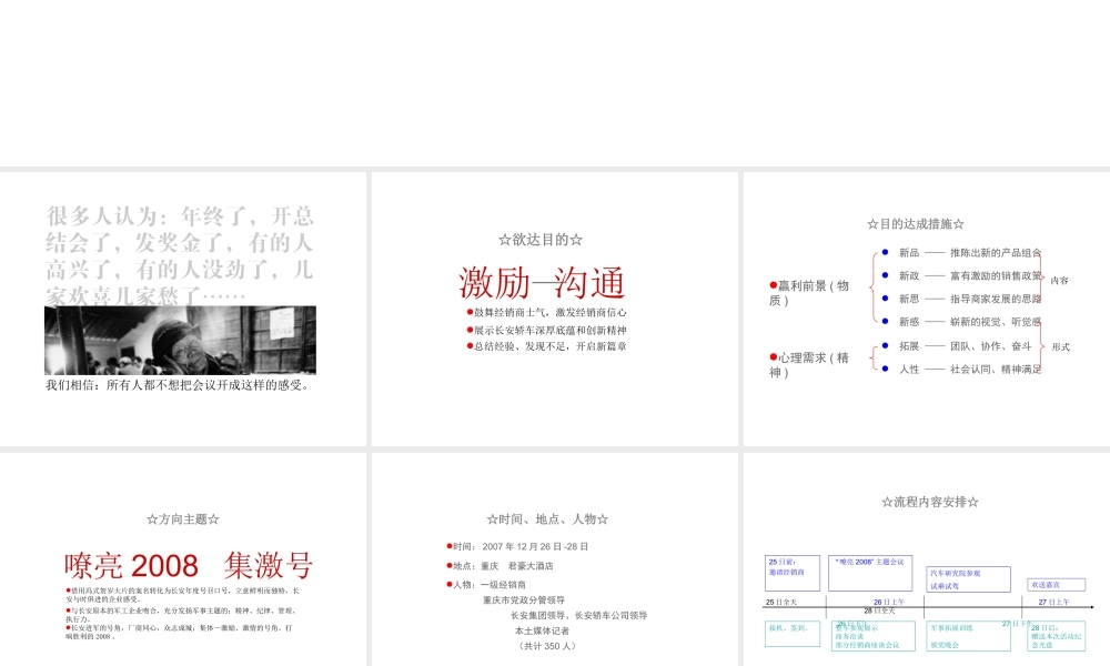 汽车-活动-长安轿车商务年会策划方案(初稿)