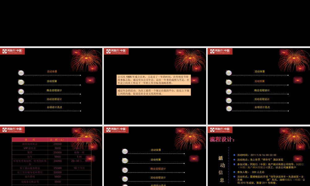 同致行（中国）年会策划方案.