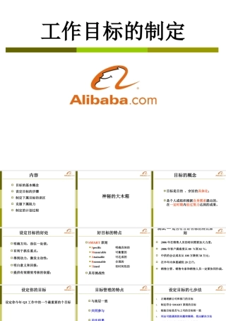 43、阿里巴巴工作目标的制定和优先顺序的处理