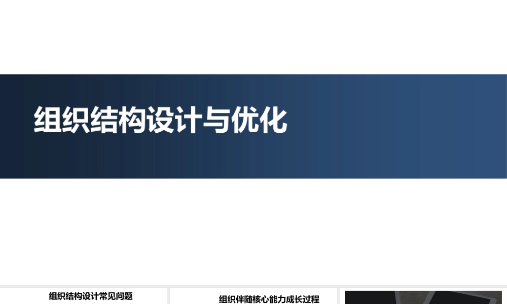 华为、阿里巴巴的组织结构设计与优化