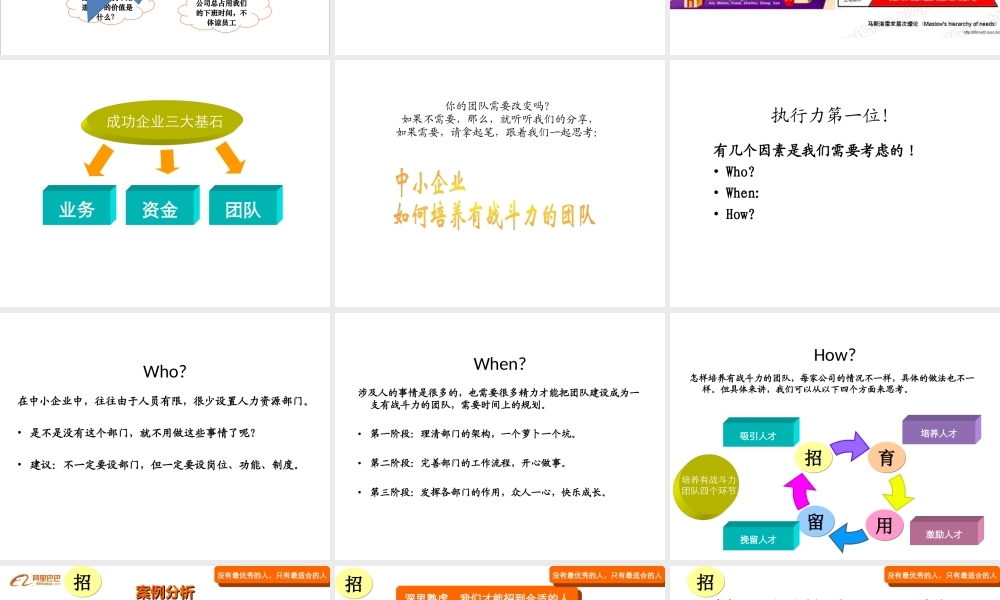 团队建设-阿里巴巴：中小企业如何培养有战斗力的团队