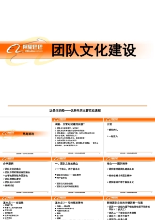 阿里巴巴团队文化建设--讲义版