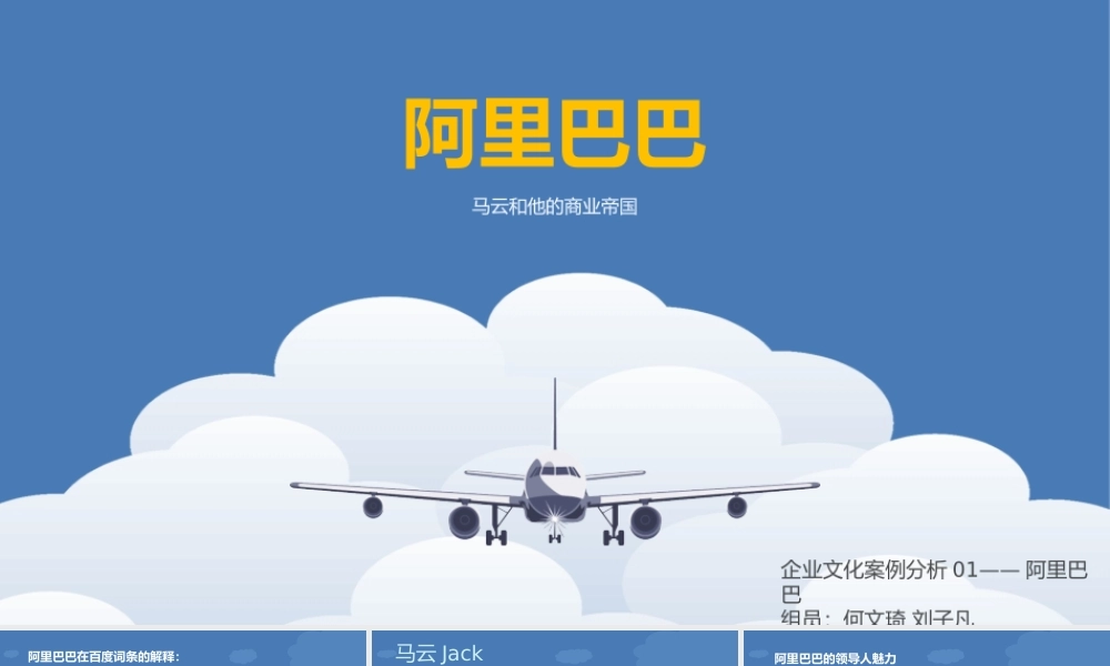 阿里巴巴企业文化（5页PPT）