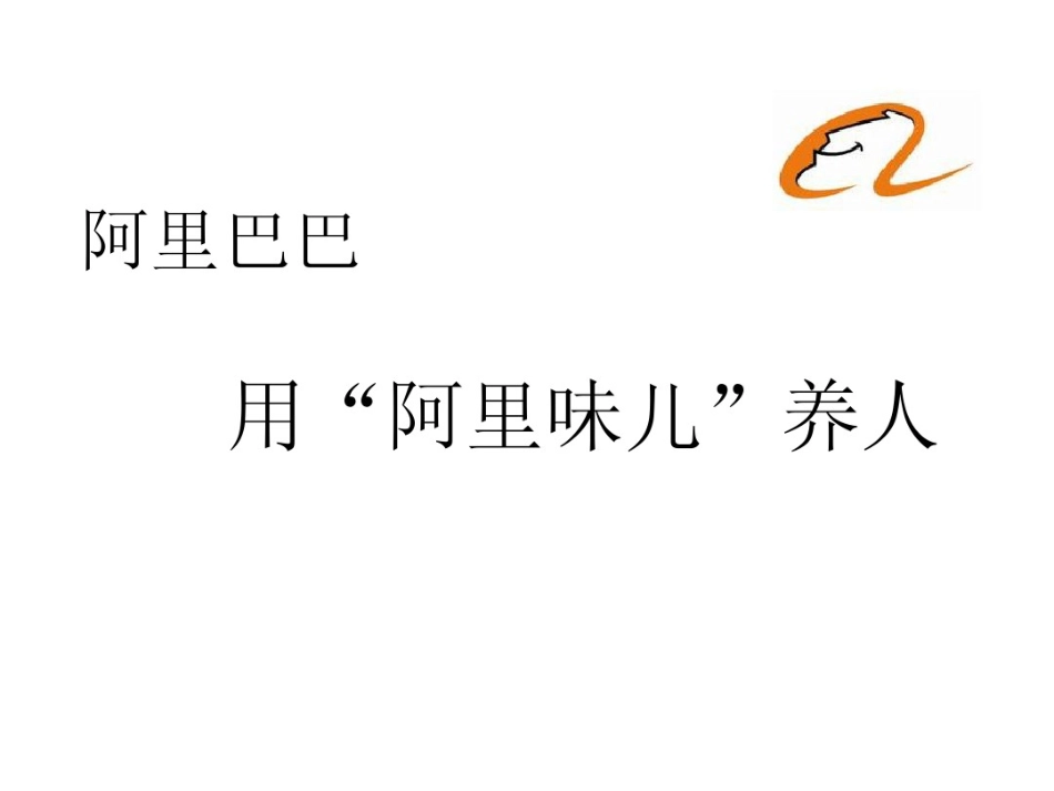 阿里巴巴培训体系（PPT）_第1页