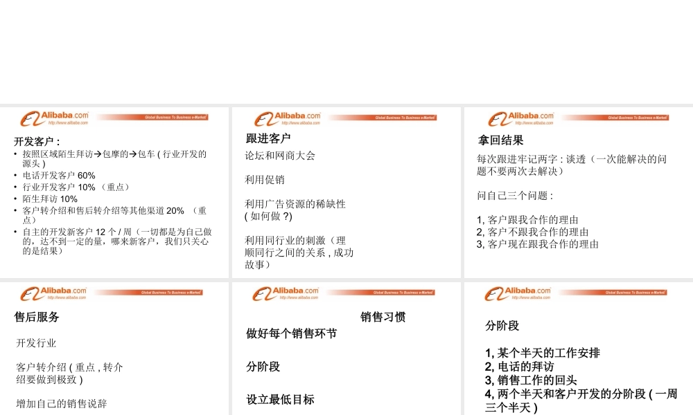阿里巴巴中供铁军销售习惯