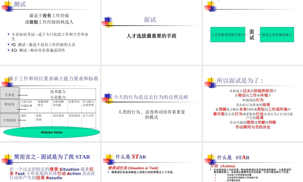 阿里巴巴-招聘技巧培训
