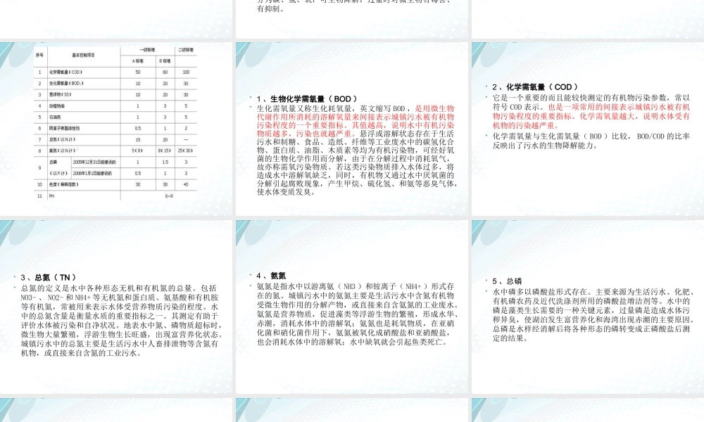 A2O工艺简介及常规指标介绍