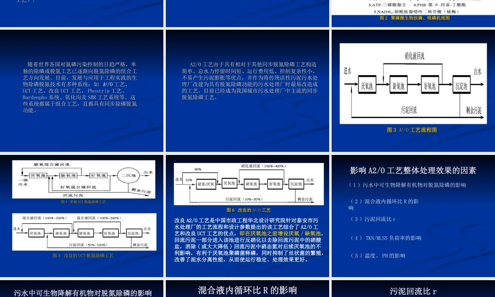 A2O工艺在废水处理中的应用