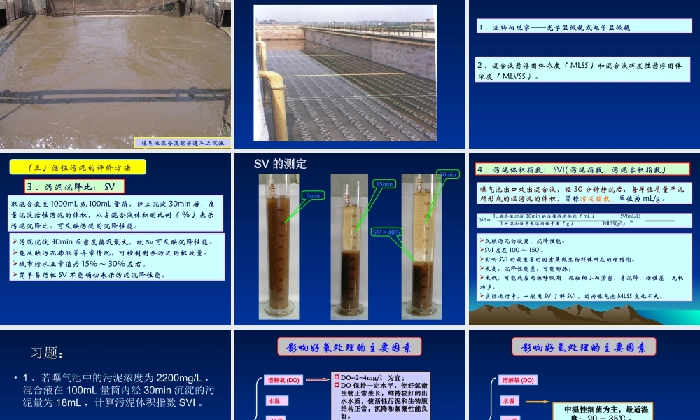活性污泥法处理废水